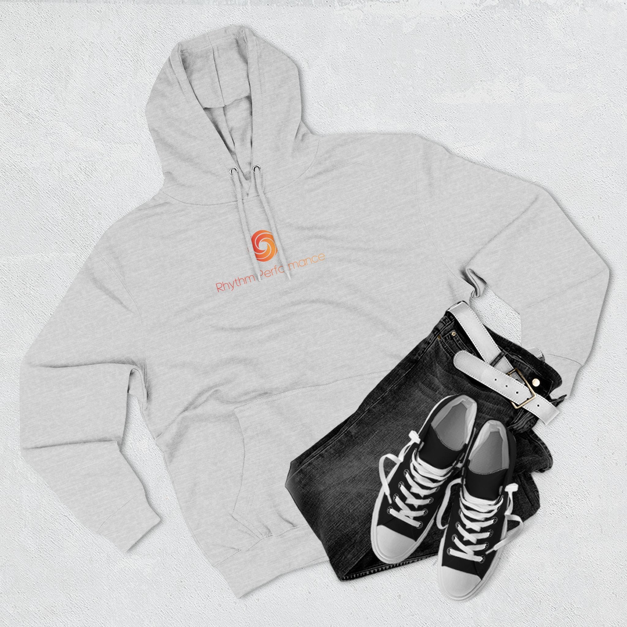 Rhythm Performance Orange Spiral Logo Athletic Pullover