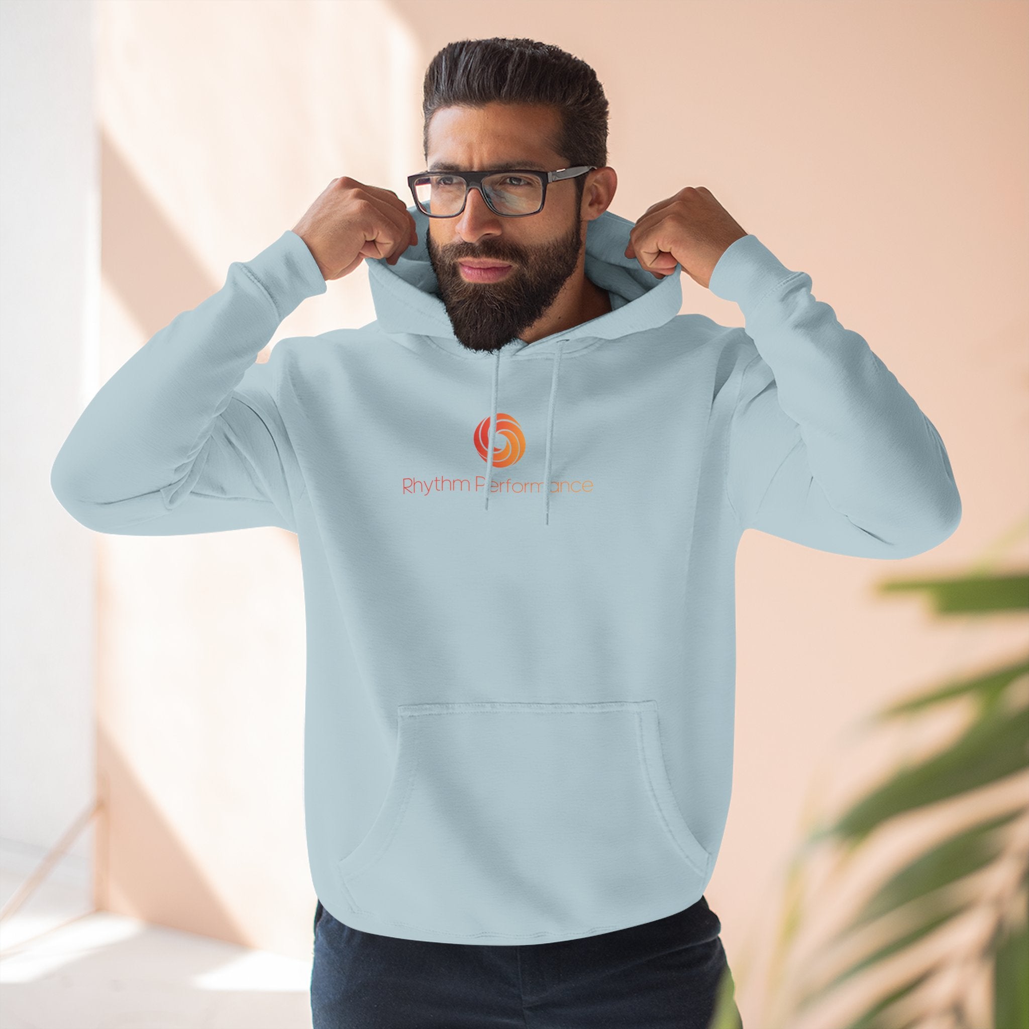 Rhythm Performance Orange Spiral Logo Hoodie