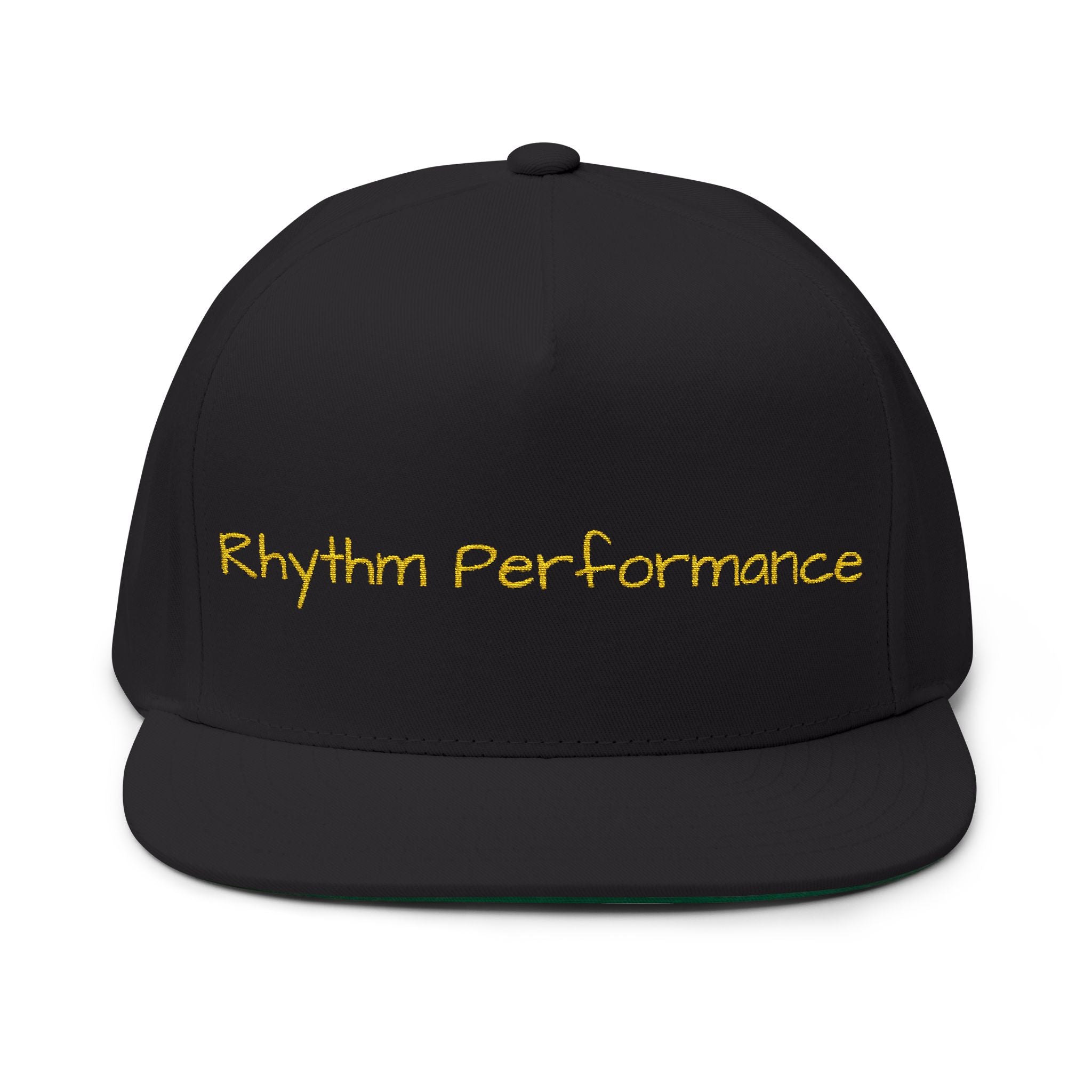 Rhythm Performance Embroidered Flat Bill Cap