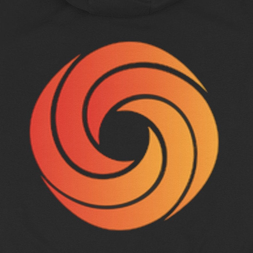 Rhythm Performance Orange Spiral Logo Hoodie