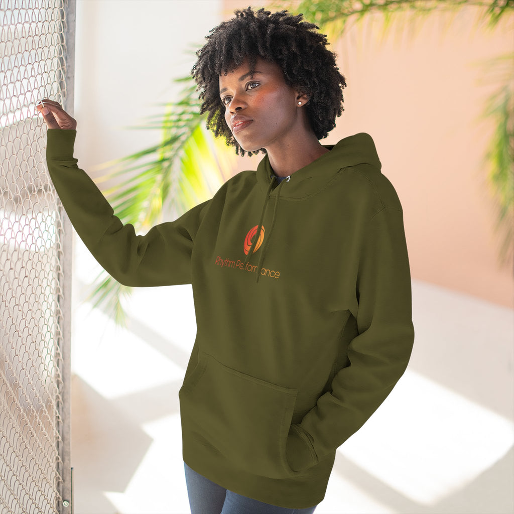Rhythm Performance Orange Spiral Logo Hoodie