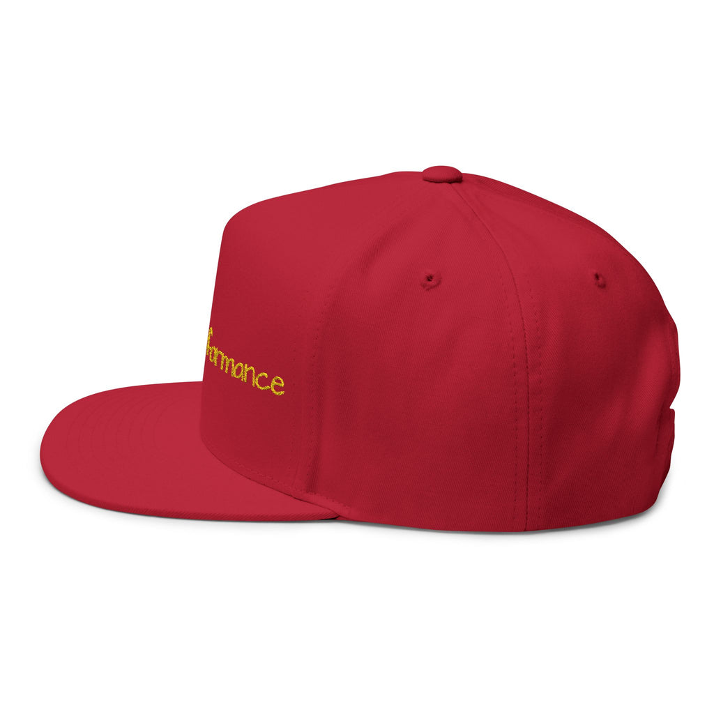 Rhythm Performance Embroidered Flat Bill Cap