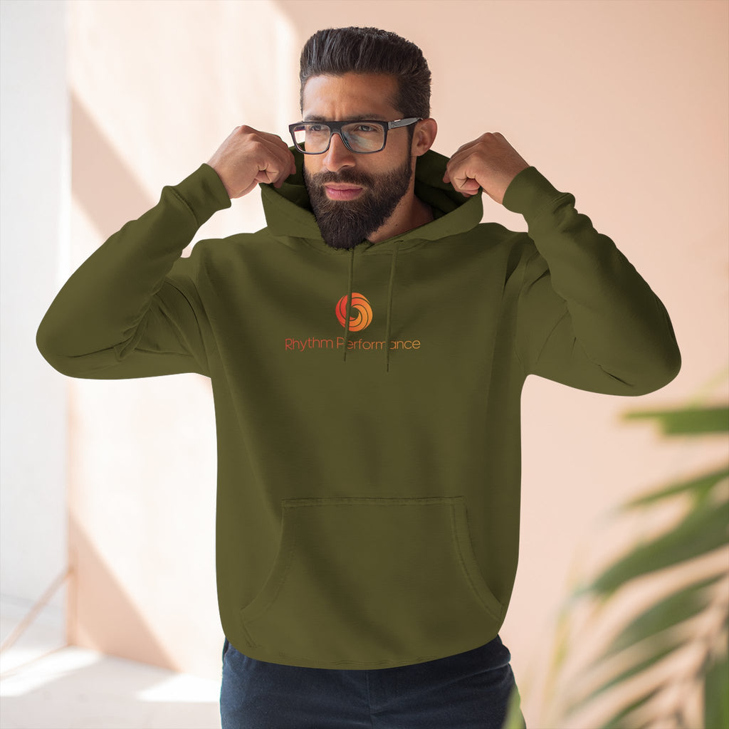Rhythm Performance Orange Spiral Logo Hoodie