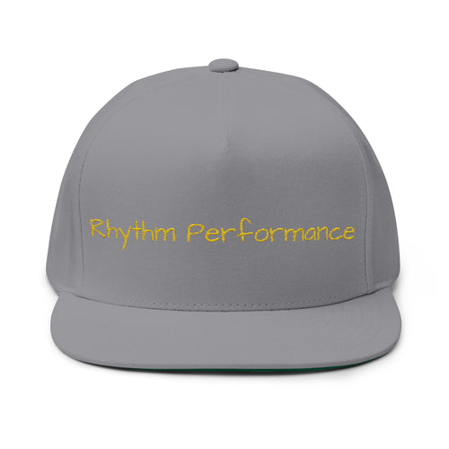 Rhythm Performance Embroidered Flat Bill Cap