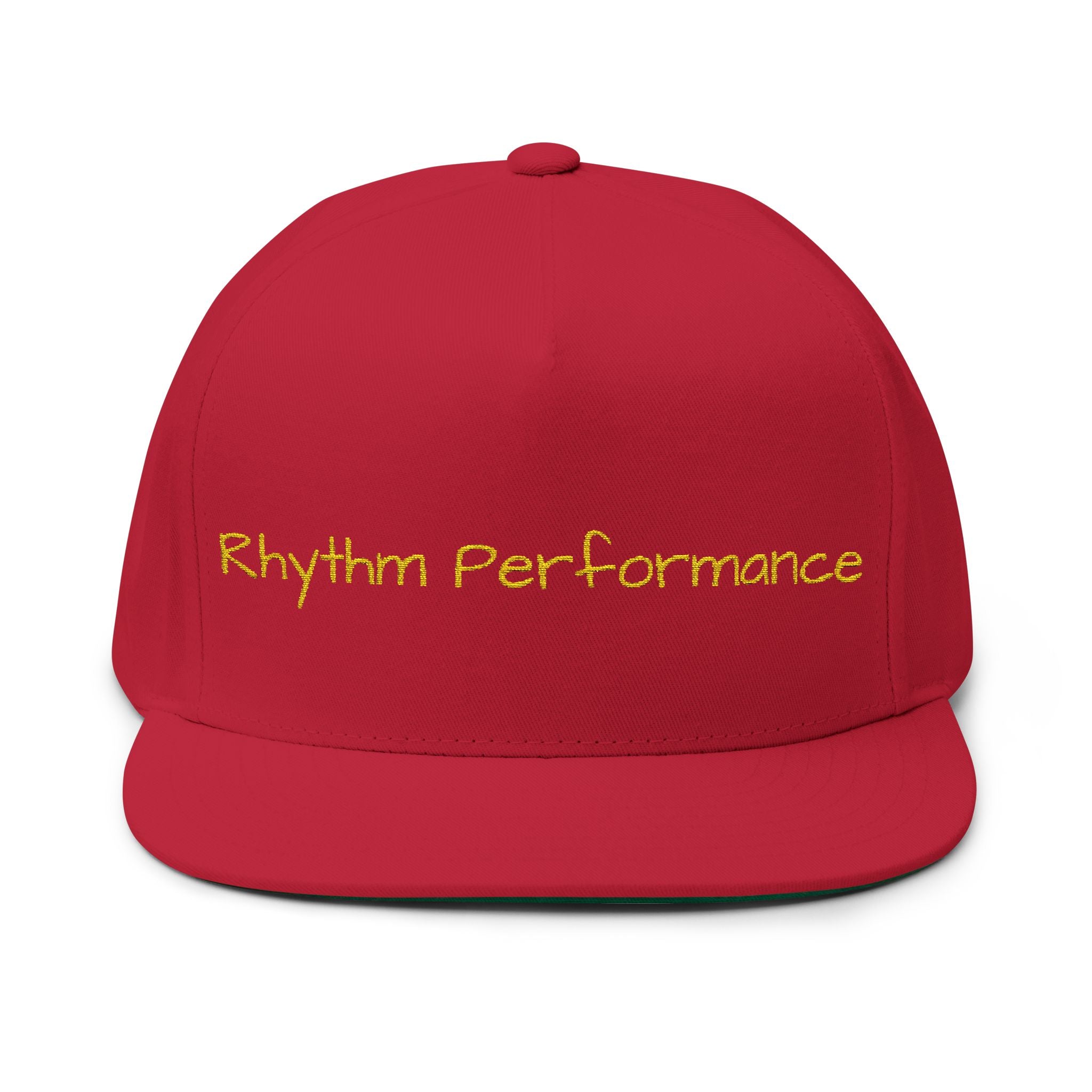 Rhythm Performance Embroidered Flat Bill Cap