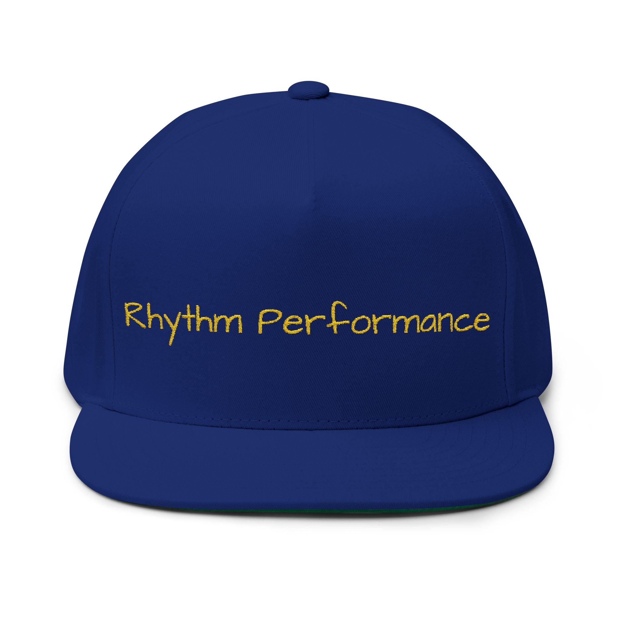 Rhythm Performance Embroidered Flat Bill Cap